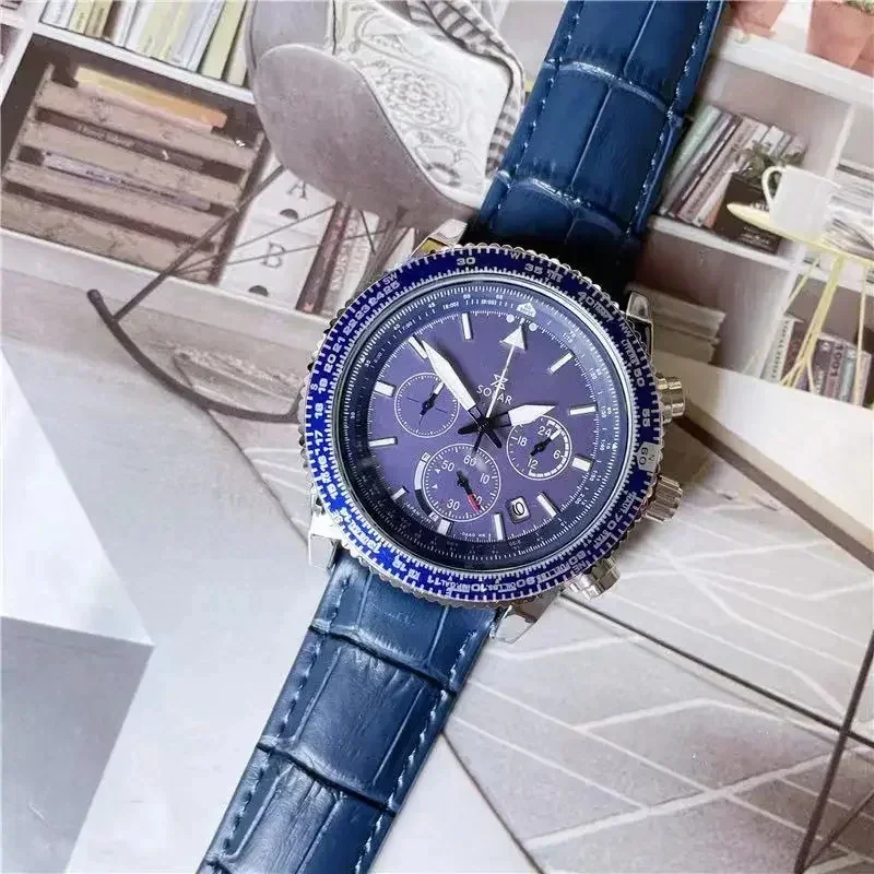 New Original Brand Chronograph Automatic Multifunctional Stainless Steel Mechanical Sekio  Quartz Men\'s Waterproof  Watch