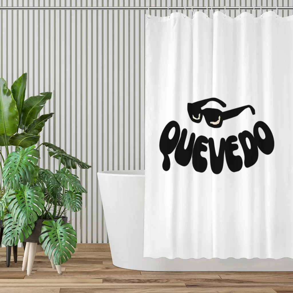 Quevedo Album Shower Curtains  Waterproof Fabric Creative Bathroom Decor with Hooks Home Accessories