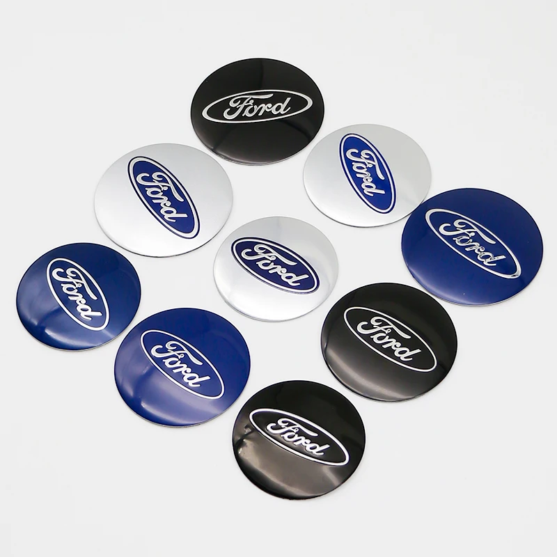 4Pcs 56/60/65mm ABS Wheel Center Hub Cap Badge For Ford Fiesta Mondeo Fusion Explorer Escape Shelby Edge Auto Tuning Accessories view 4