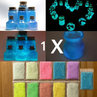 1X Colorful Fluorescent Super Luminous Particles Glow Pigment Bright Glow Sand Glow in the Dark Sand Kids DIY Toys