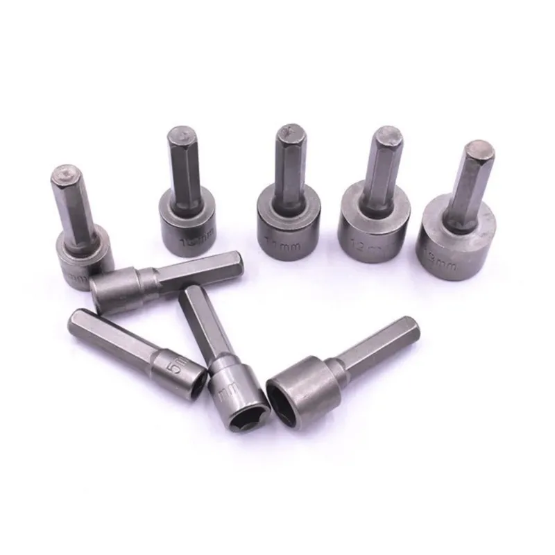 9/14Pcs Hex Socket Sleeve Nozzles Nut Driver Bit Set Hand Tools