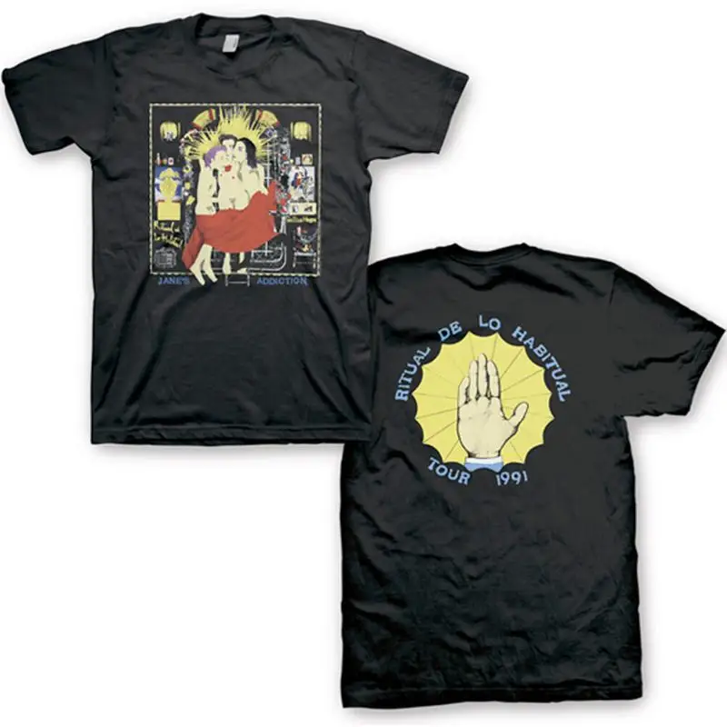 

Jane'S Addiction Vintage Ritual Large Black T Shirt