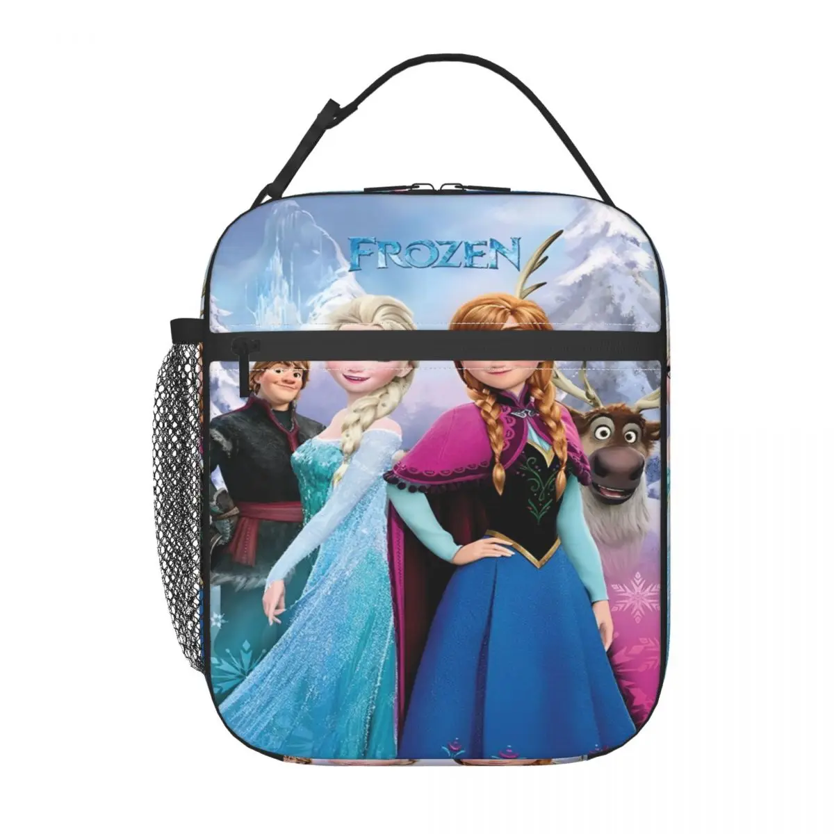 Frozen Princess Merch Insulated Lunch Bag For Picnic Storage Food Boxes Reusable Cooler Thermal Bento Box