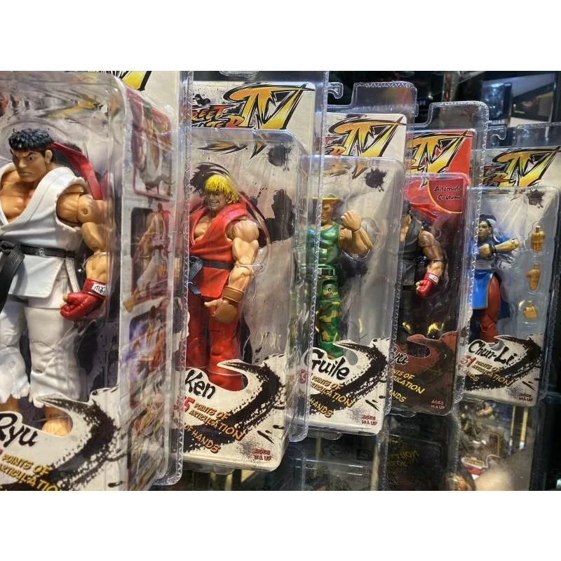 Figurki akcji NECA Street Fighter Chun-Li Ken Longgulie, 7 cali, figurki kolekcjonerskie dla dorosłych, zabawki dla dzieci, prezent urodzinowy