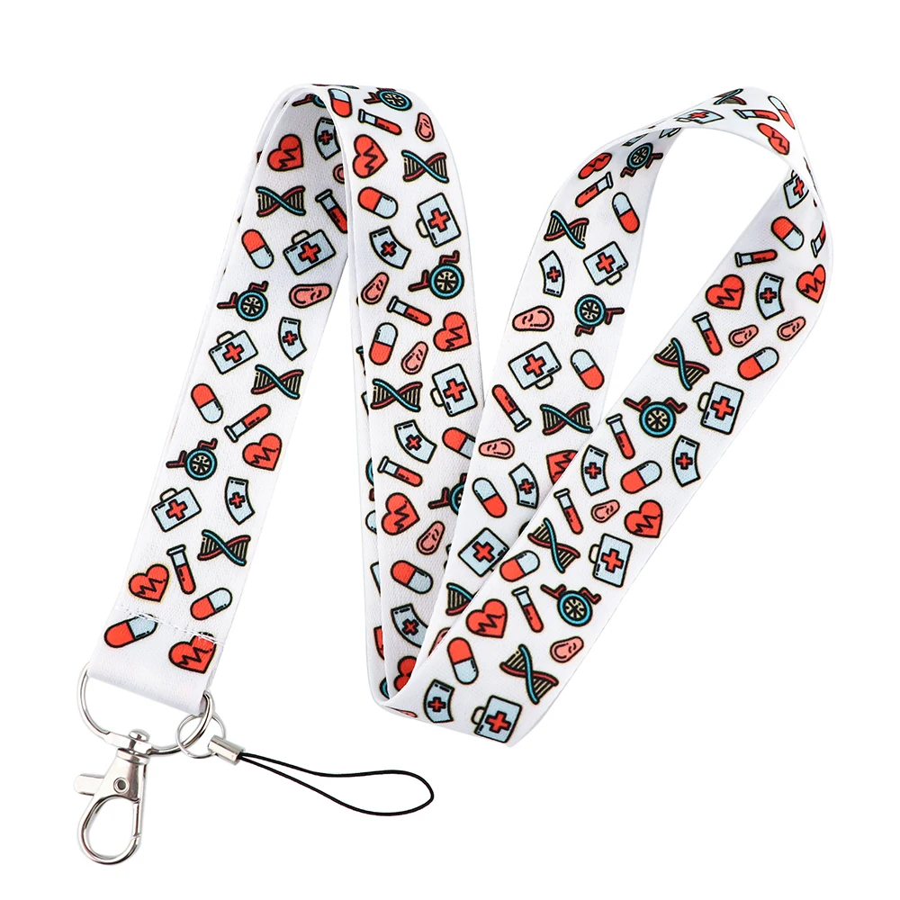 Nurse Doctor Lanyard For Key Chain Doctors ID Card Cover Pass Mobile Phone Badge Holder Key Ring Neck Straps Medical Accessories
