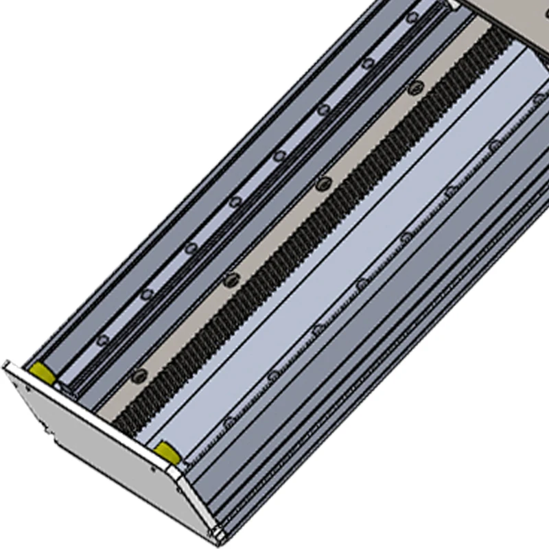Módulo linear zdm270 com velocidade 1 m/s, carga pesada 100 ~ 200kg, atuador linear para curso 100-2700mm, tipo rack, módulo elétrico