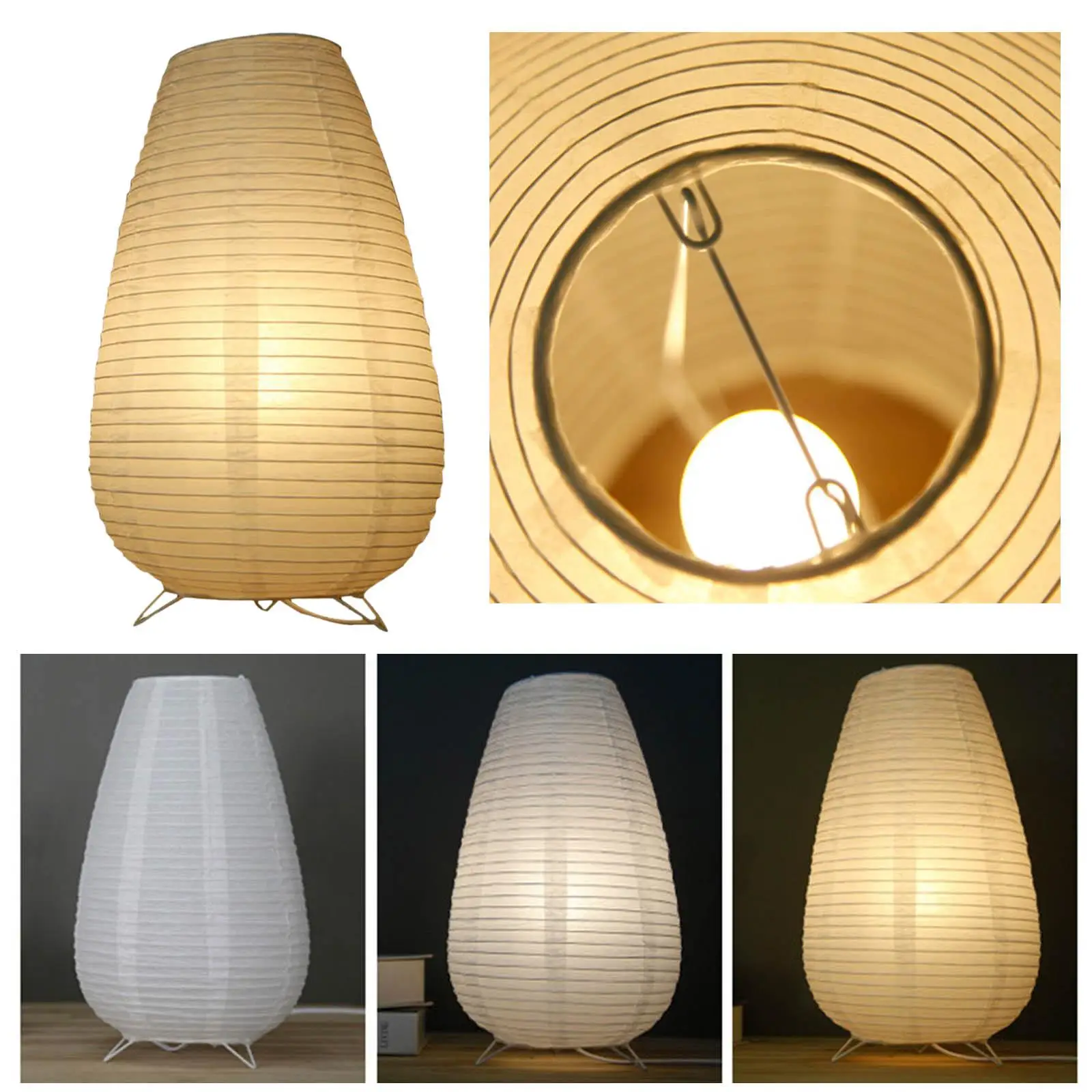 Paper Bedside Lamp lamp Cover, for Bedroom Dresser , Made of Quality Tissue Paper and Supporting