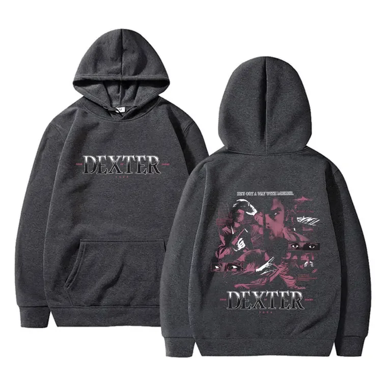Customization TV Play Dexter Morgan Hoodie Men Women Fashion Oversized Pullover Hoodies Male Vintage Casual Fleece Cotton Hooded