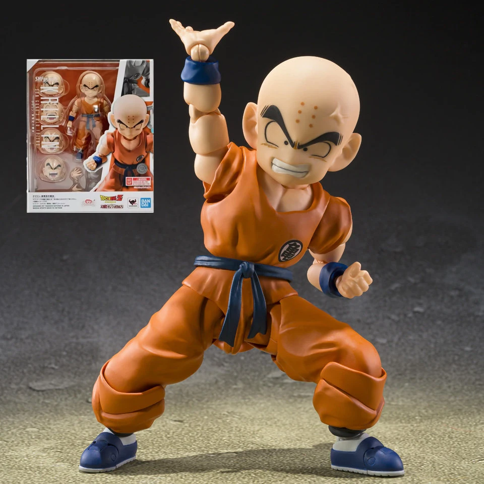 

В наличии: Оригинальная фигурка Bandai Dragon Ball Z S.H.Figuarts Крилин (старый друг Сон Гоку) — коллекционная аниме-фигурка, модель, игрушка, подарок