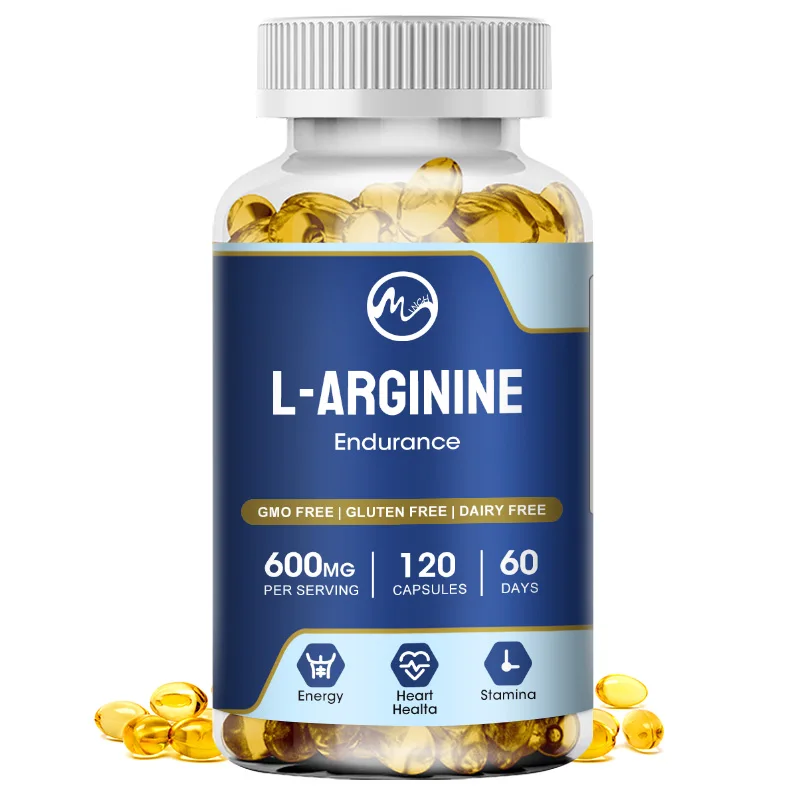 L-Arginine Supplement - For energy, strength and endurance support Blood Flow, Circulation, Nutrient Delivery