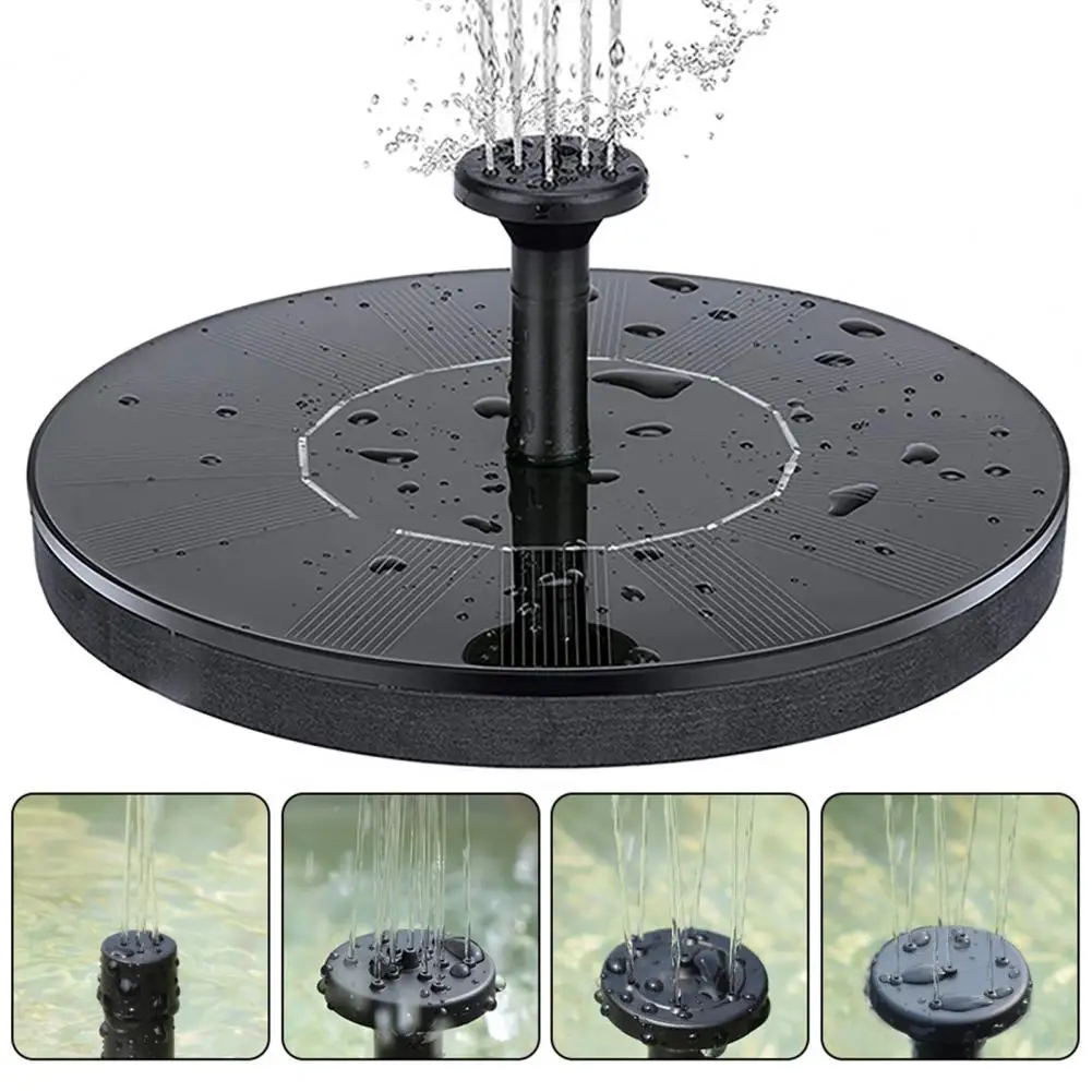 13/16/18cm Outdoor Solar Water Fountain Auto On/Off Bird Bath Solar Water Pump Nozzles Fountain Decoration For Pond Patio Garden