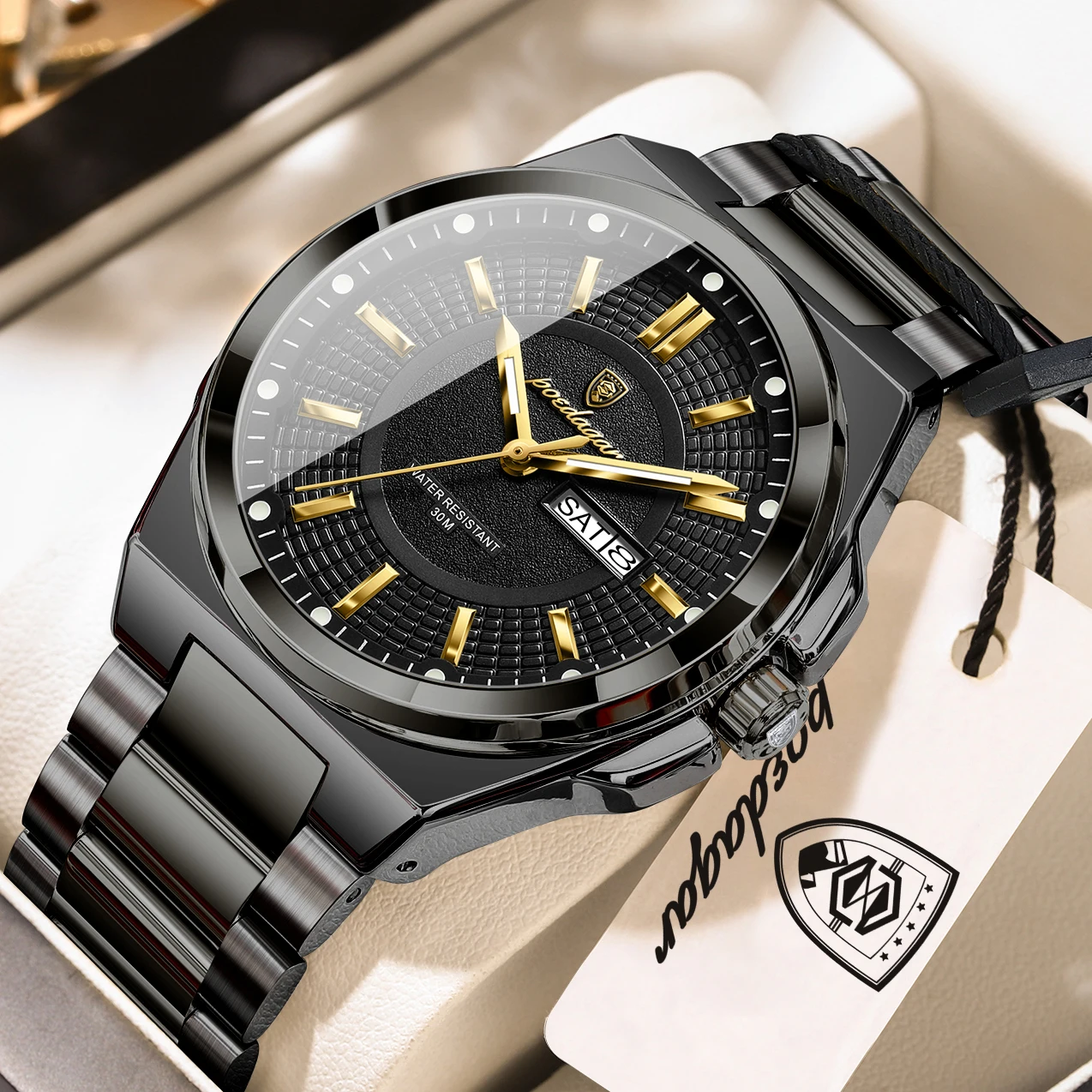 Men's Stylish Waterproof Luminous Casual Watch