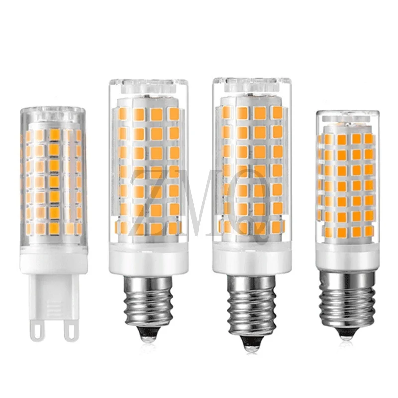 

New No Flicker Ceramic LED G9 Led Lamp 110V 220V LED G9 Bulb 5W 7W 9W 12W 15W 18W 20WSMD2835 Spotlight Chandelier