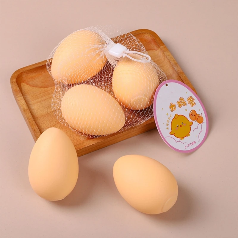 Stress Toy Simulation Yellow Eggs Squeeze Maltose Photostudio Props Mini Eggs for Student Decompression Toy