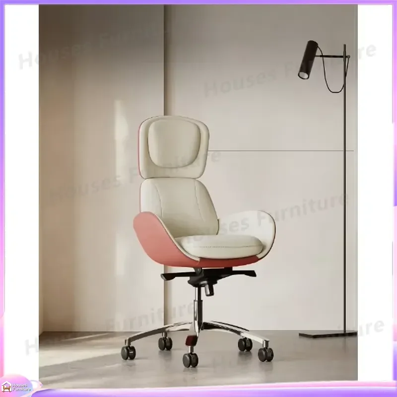 Ergonomic Office Chair High Back Executive Computer Desk Seat Adjustable Headrest Lumbar Support Modern Leather Gaming Chair