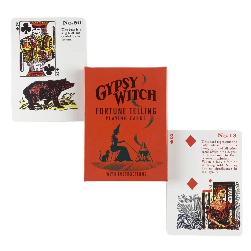 Gypsy Witch Fortune Telling Playing Cards Tarot Deck Cards Games Oracle Family Game Fun Classic Fate Board Game
