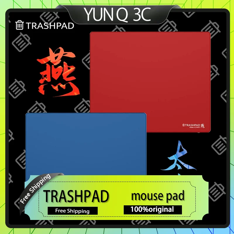 TRASHPAD TAISUI pro 4mm Polyurethane Mixed Weave Neutral Control Non-Slip Large Gaming Mouse Pad Desk Mat for FPS Accessories