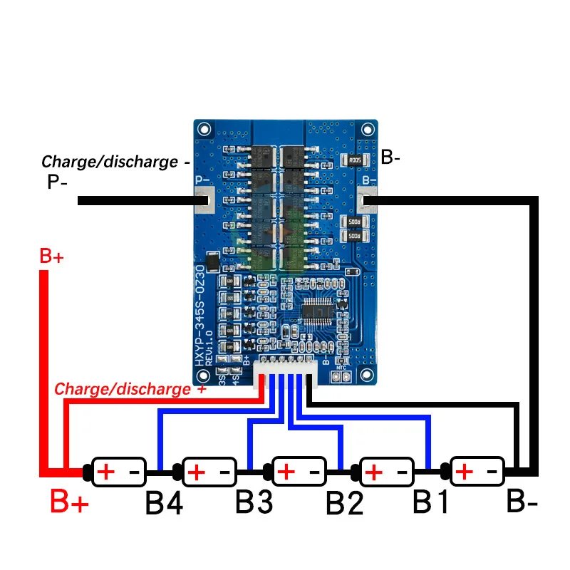5S 30A 18.5V Li-ion BMS PCM Battery Protection Board With Balancing For LicoO2 Limn2O4