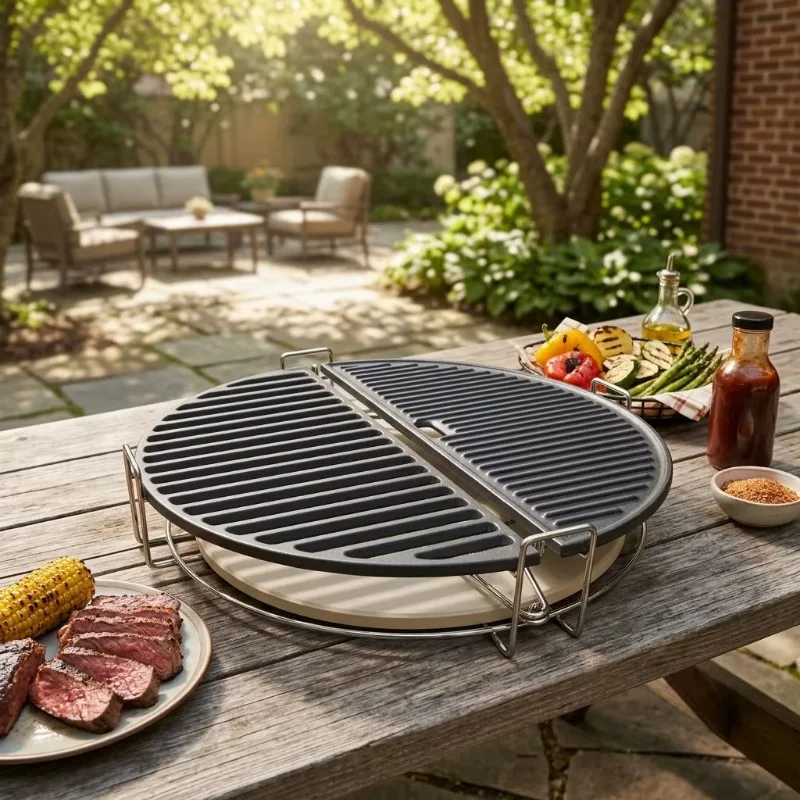 Latest Cast Iron Block Cooking System BBQ Grill Ceramic BBQ Accessories Tools