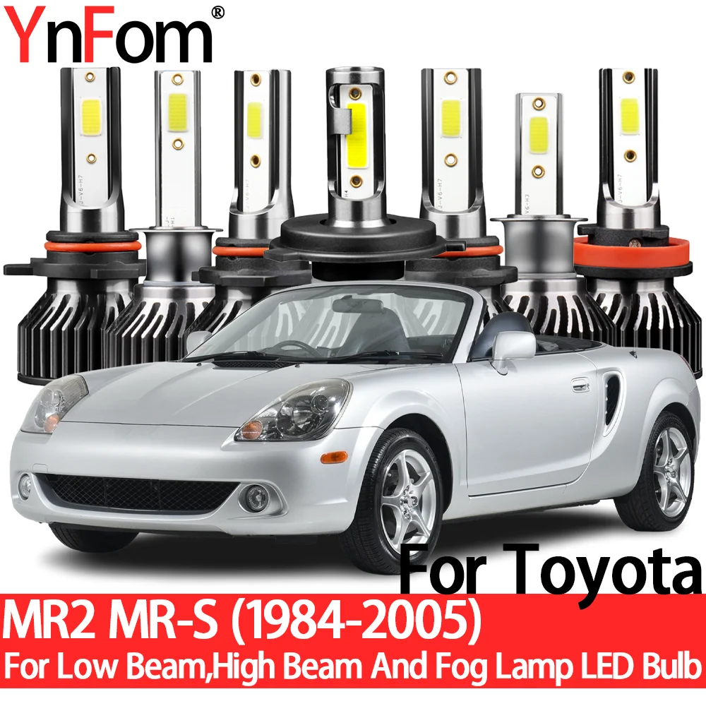 

YnFom Toyota специальный комплект светодиодных фар для MR2 W10 W11 W20 W30 1985-2005 ближний свет, дальний свет, противотуманная фара, автомобильные аксессуа...