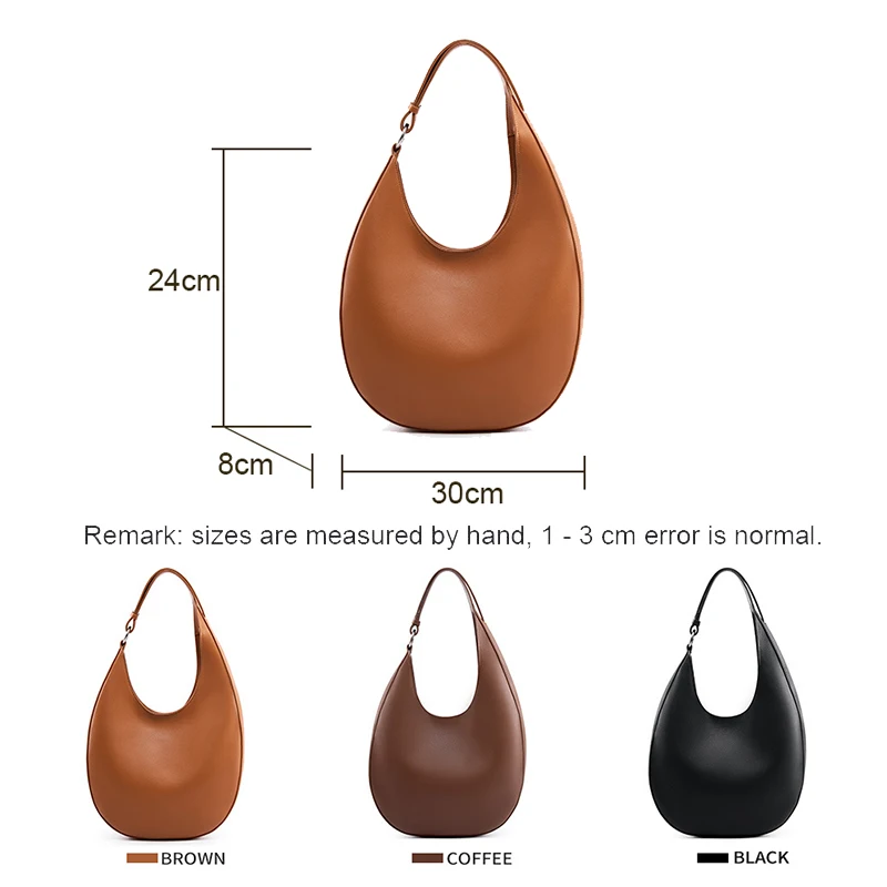 2024 Luxury Design Fashion Female Crescent Women Underarm Tote Bags Elegant Lady Shoulder Messenger Crossbody New Style Pouch