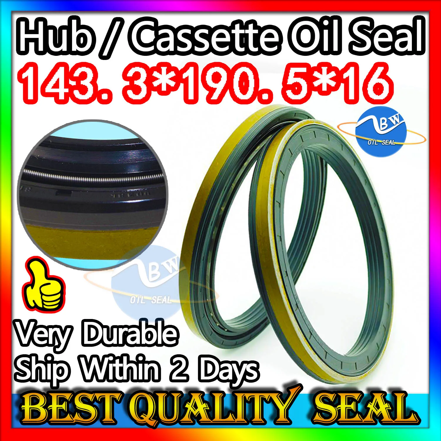 

Cassette Oil Seal 143.3*190.5*16 Hub Oil Sealing For Tractor Cat 143.3X190.5X16 Fix Best Replacement Service O-ring O ring