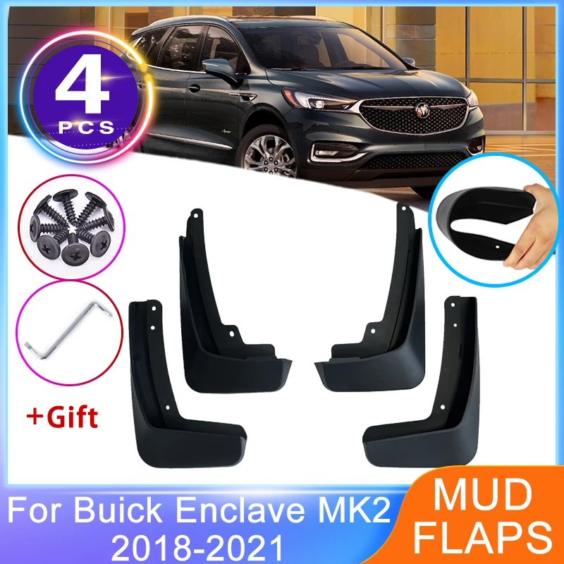 

Mudguard For Buick Enclave MK2 2018 2019 2020 2021 Splash Guards Front Rear MudFlaps New Wheel Protector Auto Accessories Fender