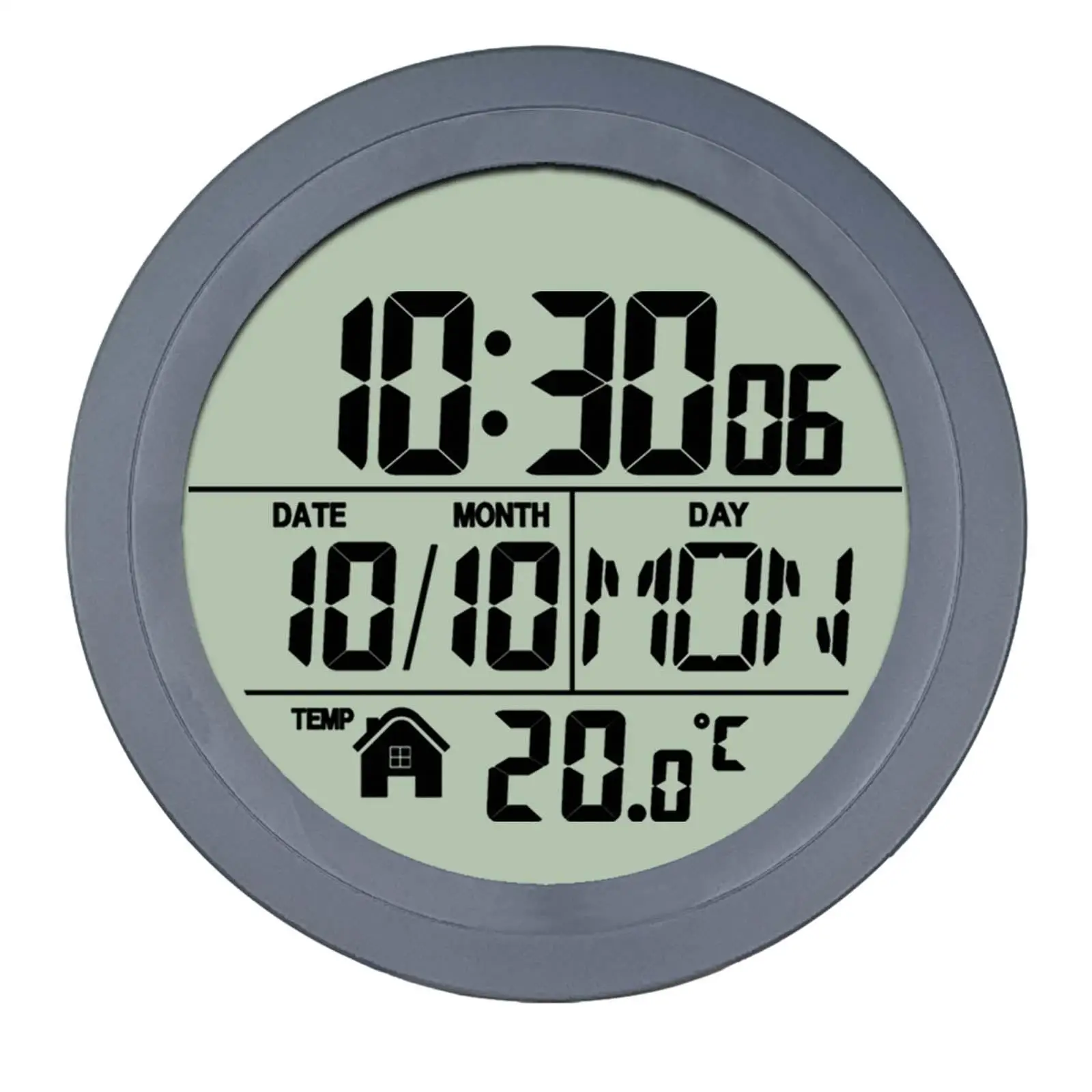 5.7 Inch Digital Shower Clock with Suction Cup, Water-Repellent, Durable,