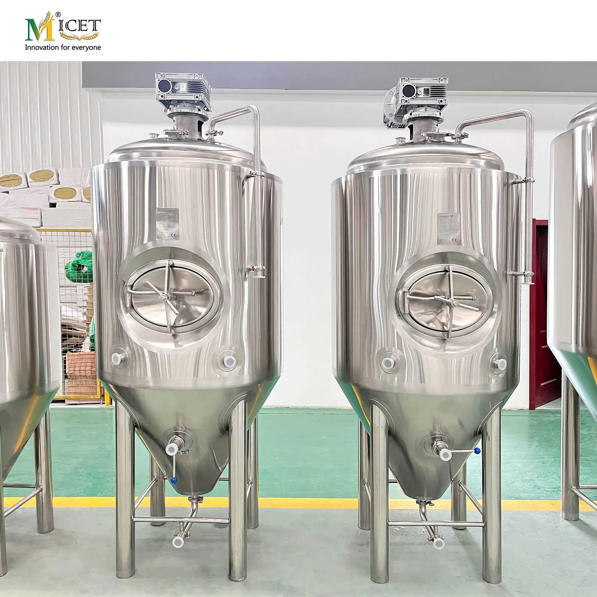 500L fermentation tank mixing knife blending fermenter uniform variable speed stirring VFD control