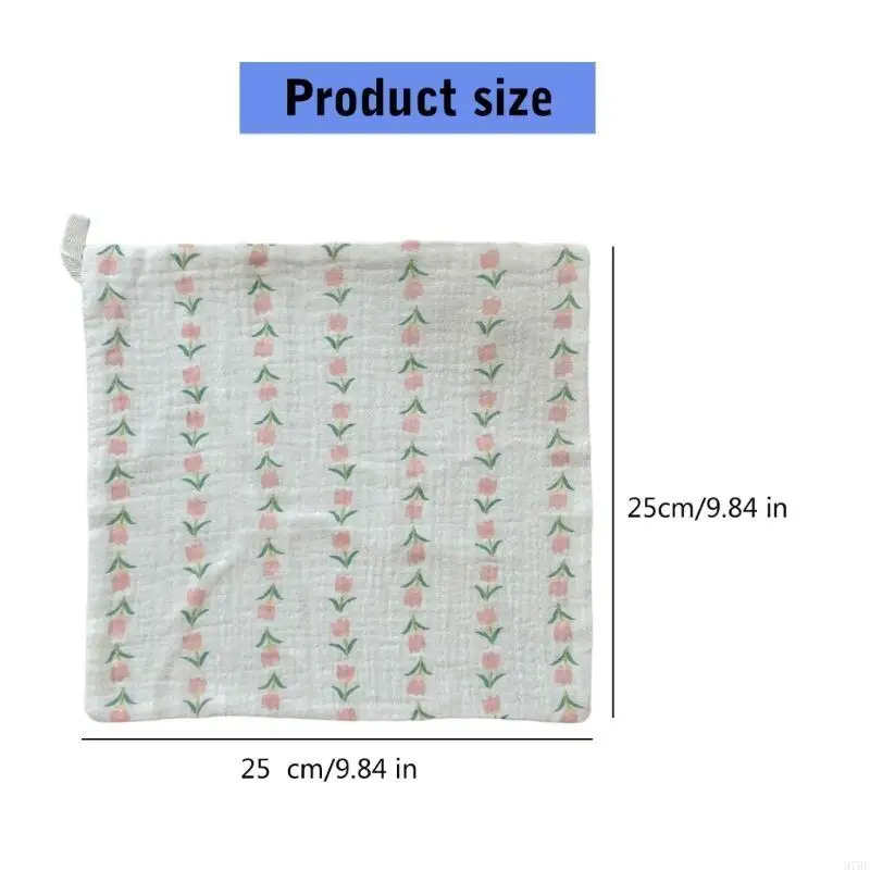 97BE 면 아기 손수건 세련된 수건 유아용 다용도 수건