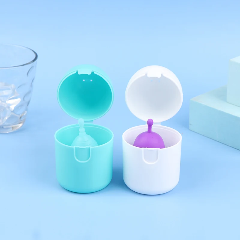 Menstrual Cup Desinfecção Storage Box, Saco Portátil, Higien Feminino, Apenas