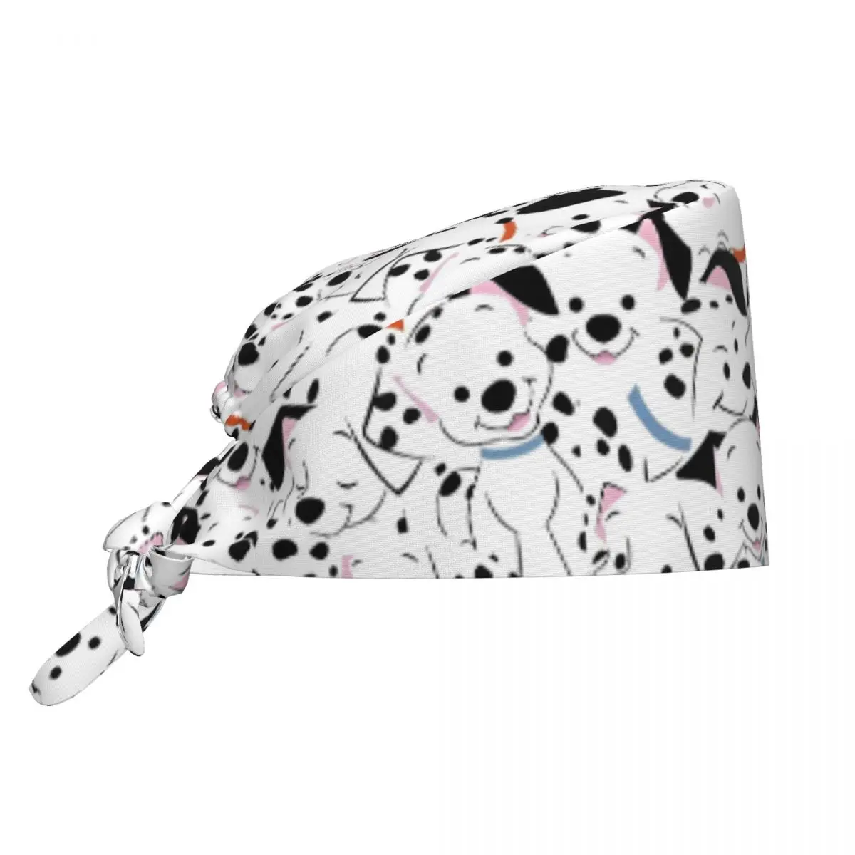 

Working Cap For Unisex Women 101 Dalmatians Nurse Hat movie Breathable Scrub Caps Fashion Tie Back Medical Hat