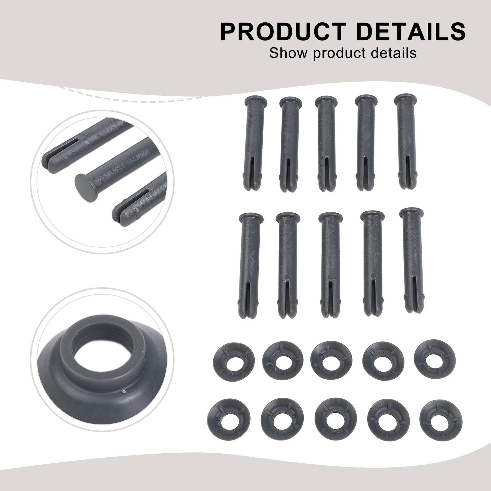 Replacement Pin & Gasket Set P61796 for Pro for Steel Pools 60mm Long Strong and Reliable for Pool Maintenance