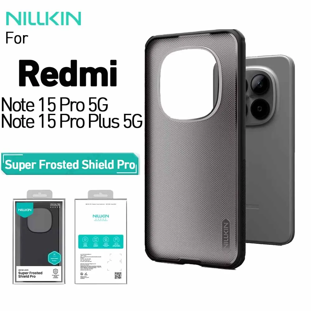 Für Redmi Note 15 Pro Plus 5G Note 15 Pro 5G Nillkin Super Frosted Shield Pro Handyhülle Anti-Fingerabdruck Stoßfeste Rückabdeckung