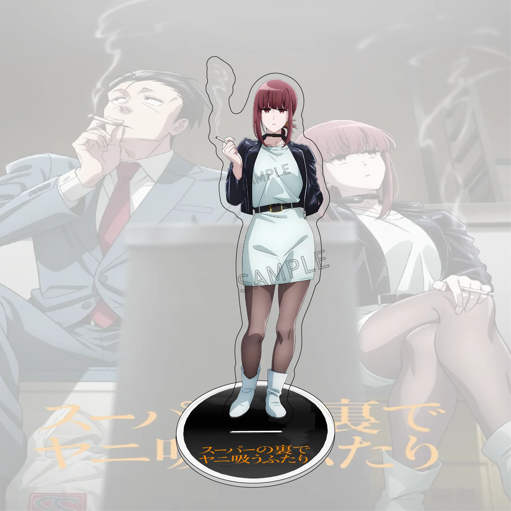 New Anime Smoking Behind The Supermarket with You Arrival Full Series HD Acrylic Stand Sasaki Yamada Tayama Gift KeyChains