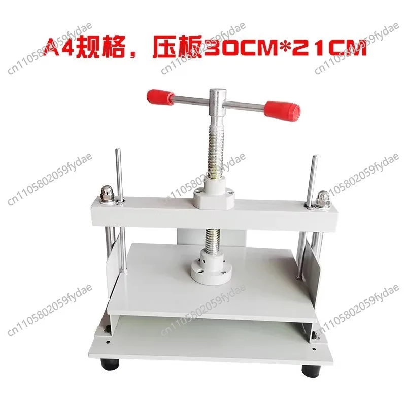 A3 A4 A5 Manual Paper Flattening Press Machine for Document Voucher Bills Checks Brochures Bookbinding Nipping Equipment