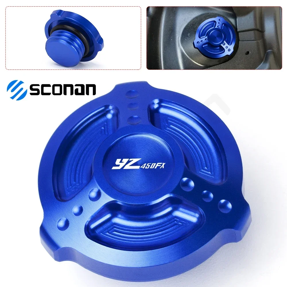 

For Yamaha YZ 450F 450FX YZ450F YZ450FX Motocycle CNC Aluminum M20*2.5 Oil Filler Cap Plug Cover Screw Accessories