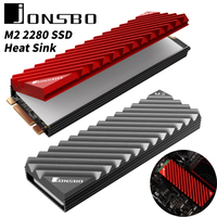 Jonsbo M.2 SSD NVMe Heat Sink M2 2280 Solid State Hard Disk Aluminum Heatsink Gasket with Silicone Thermal Pad PC Accessories