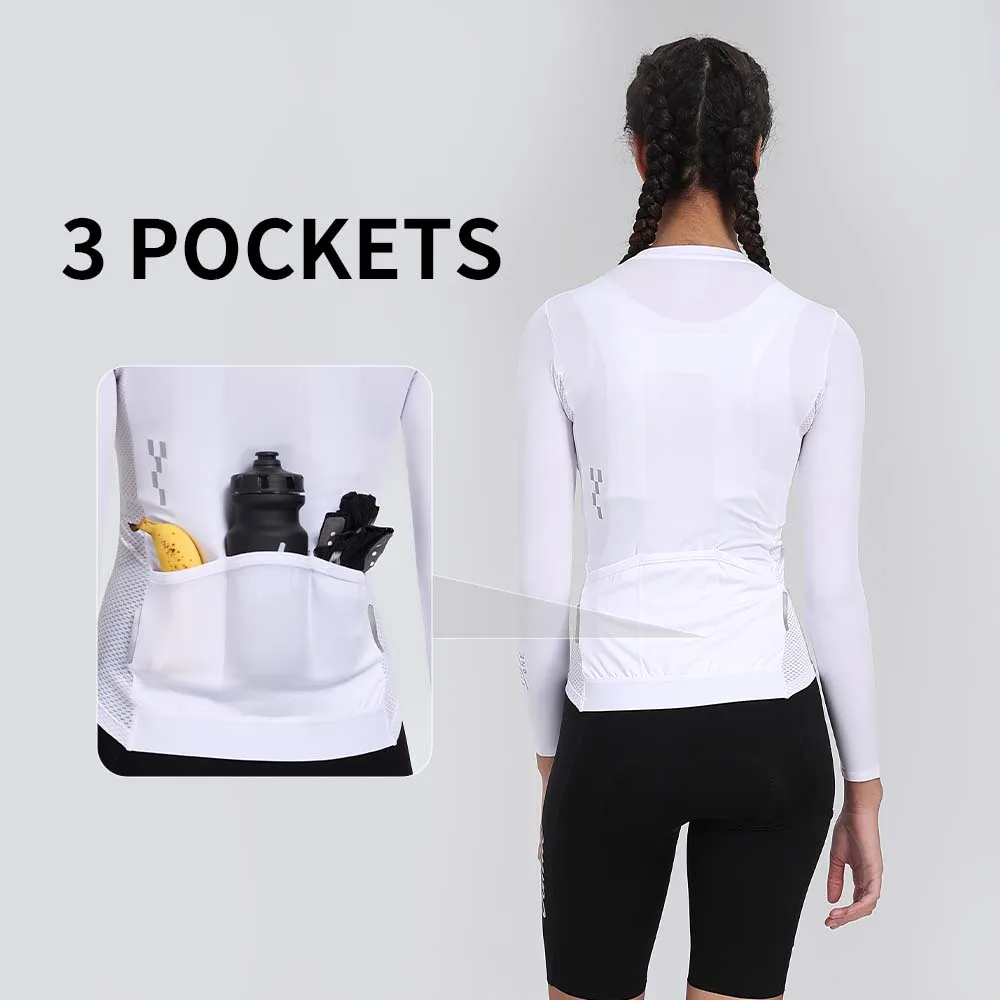 Siroko Ciclismo Mujer Santic Camiseta De Ciclismo De Manga Larga Para Mujer, Ropa Maillot Ciclista Mujer