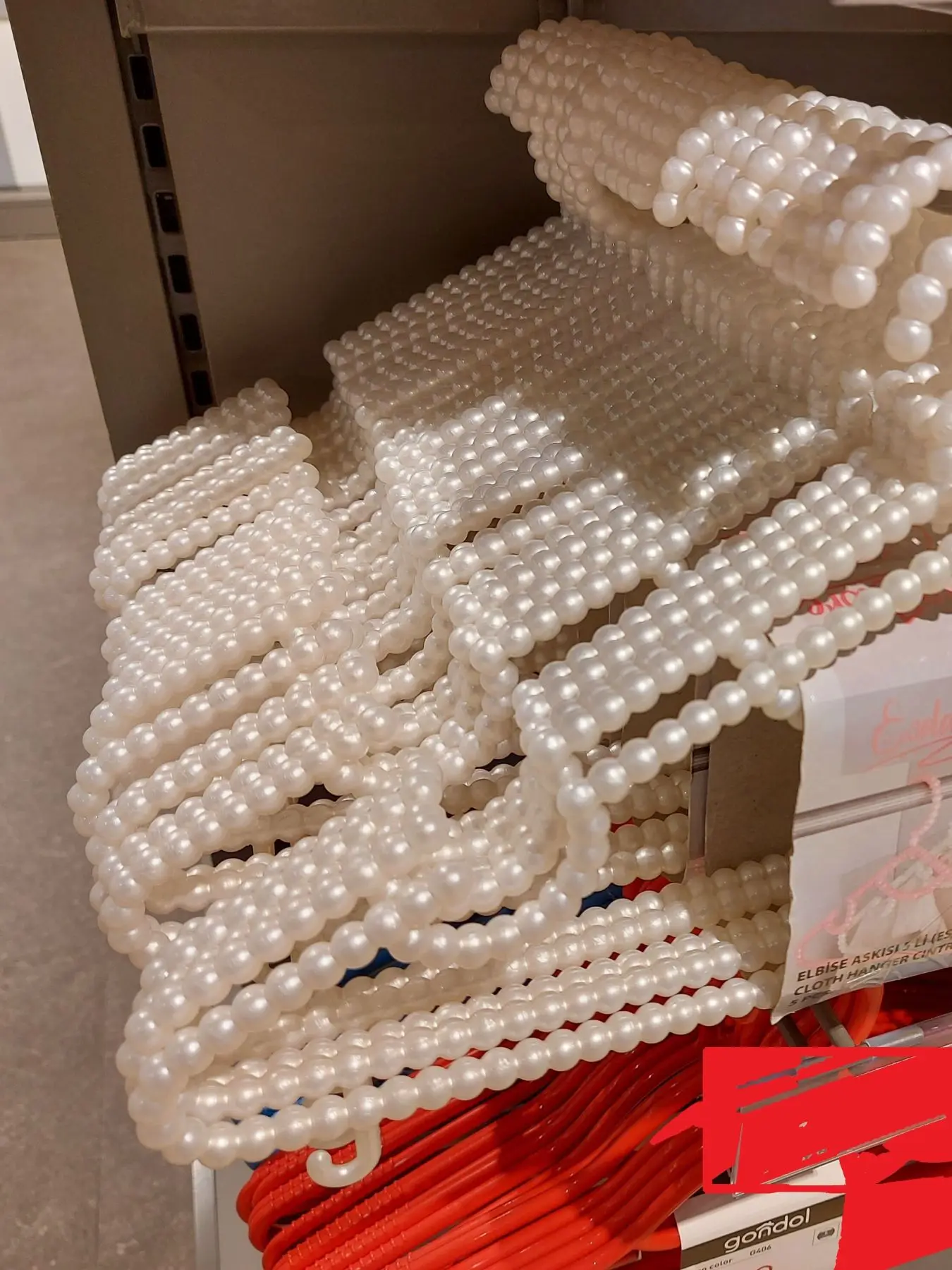 5 pçs roupas pérola padrão plástico frisado primavera cabides roupas jaqueta gabinete wieszak perchas organizador rack de armazenamento