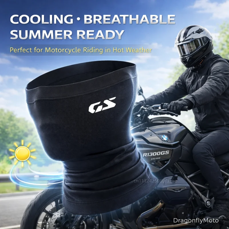 For R1300GS R 1300 GS GS1300 1300GS ADVENTURE ADV Custom Logo Motorcycle Mask Summer Breathable Neck Scarf UV Protection