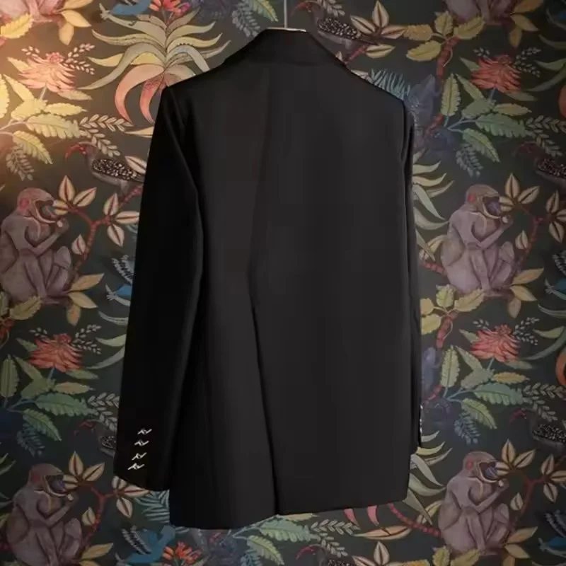 

Long Sleeve Ladies Suit Jacket High Quality Design Sense Lady Outerwear Women Korean Blazer Coat 2025 Spring Autumn Temperament