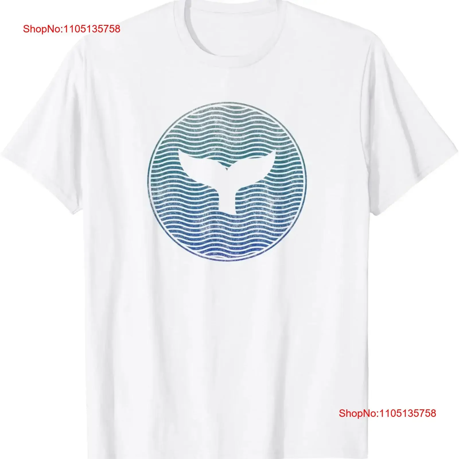 

Save The Whales Sea Animal Killer Whale Tail Ocean Orca Wave T Shirt vintage Washed fashion Top For Everyday Wear Soft