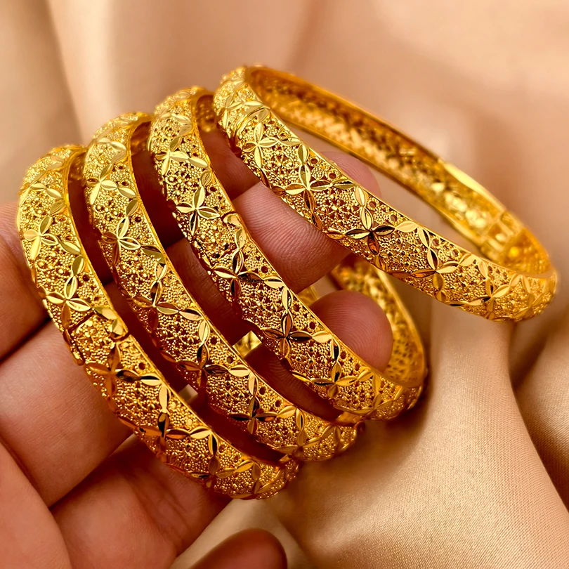 Dubai Koerdische Turkse Vergulde Armbanden voor Vrouwen Midden-Oosten Bruiloft Accessoire Bruidsarmbanden Sieraden