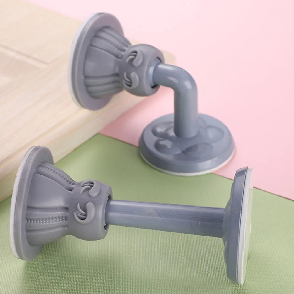 

2pcs Silicone Door Stopper Strong Floor Suction Non Punching Door Holder Self Adhesive Hidden Home Accessory Furniture