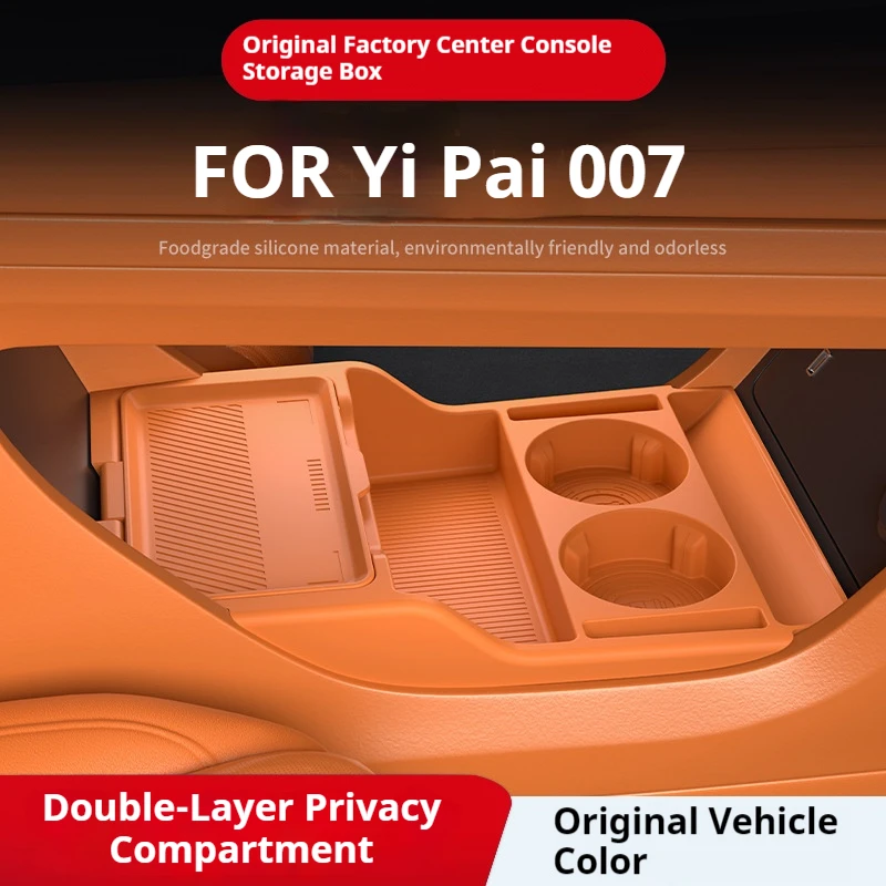 

Silicone Storage Box For Dongfeng Yipai 007 Center Console Modification Anti-slip Pad Car Accessories Organizer Decoration
