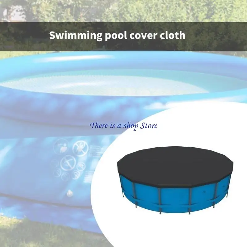 

D0AD Super Windproof Rectangle Enhances Ratchets And Tarp Clips Rectangle Pool Cover For Above Ground Pools Storms Resistant