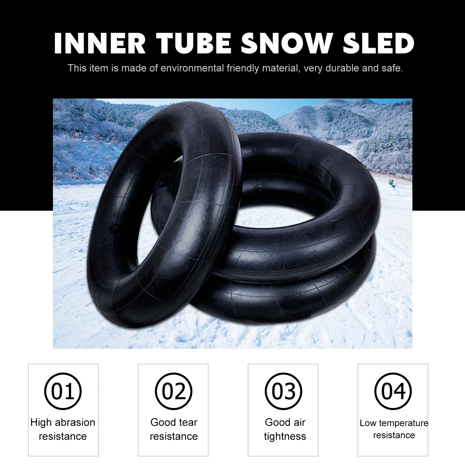 Ski Tube Inner Inflatable Thick Portable Slide Supply Rubber Sled Skiing Accessories