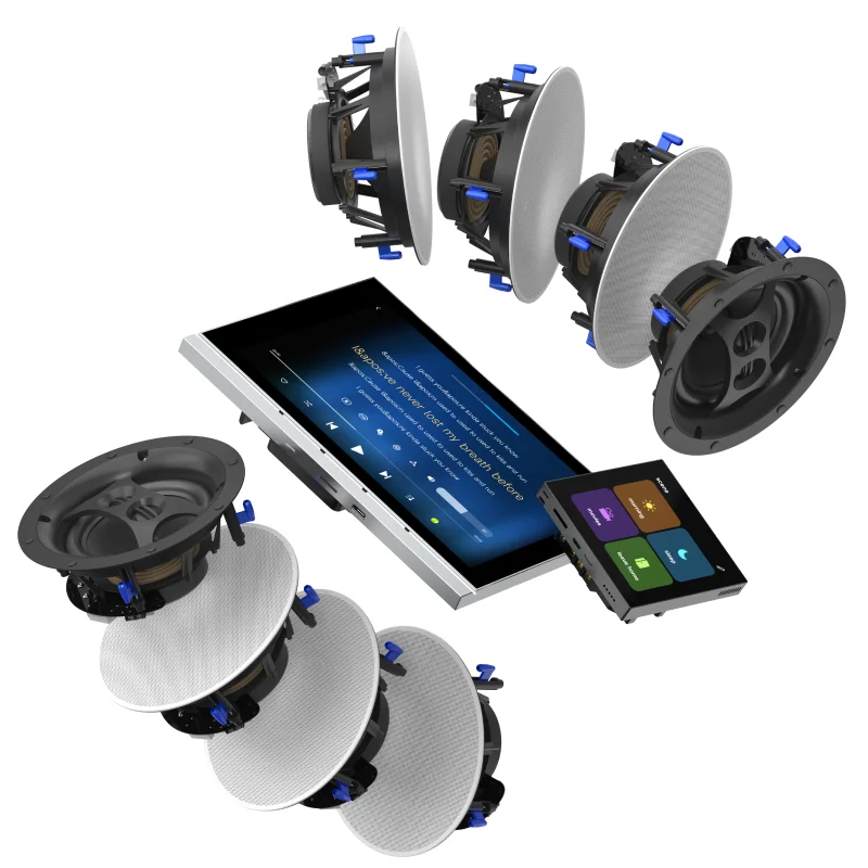 

Home Entertainment Smart Home Package P8 Host 8 Ceiling Speakers 8-inch Smart Control Panel Seamless Management For Hotel
