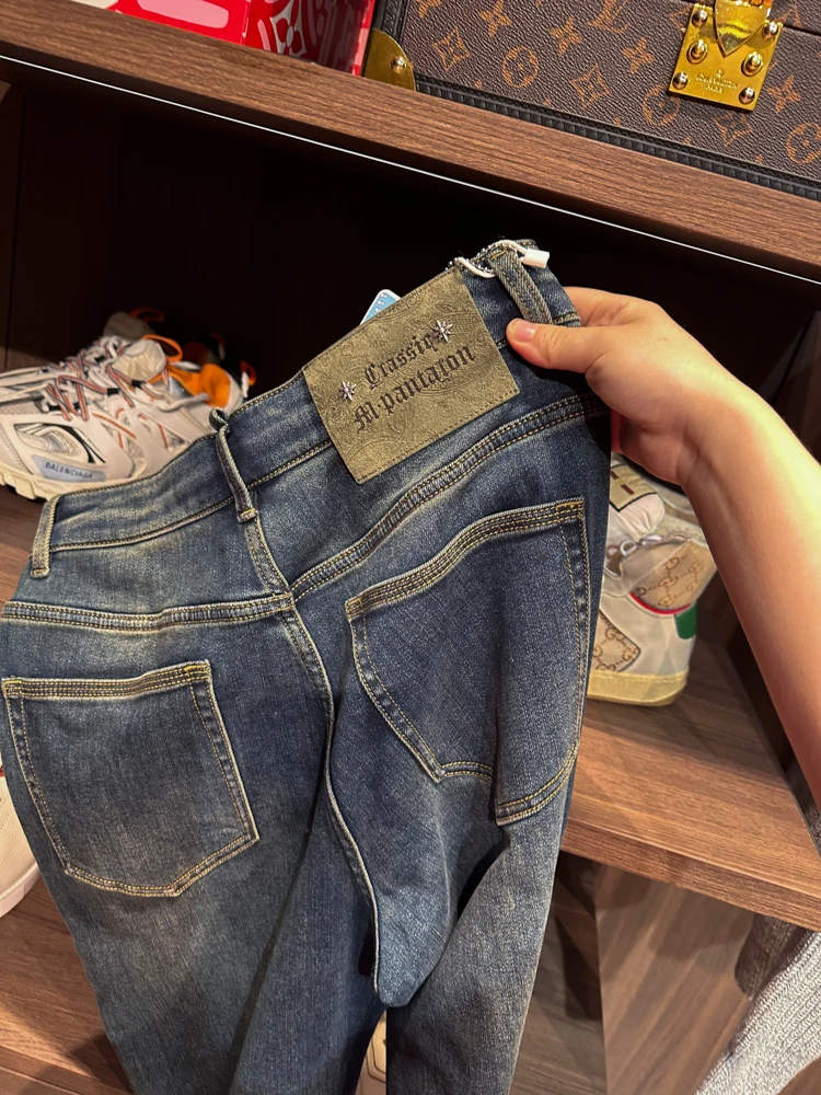 

Высококачественные мягкие мужские джинсы прямого кроя на флисовой подкладке, зимние, из премиального хлопка, эластичные, повседневные брюки, удобная посадка